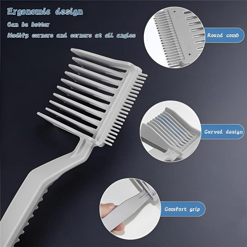 Professional 3PCS Haircut Combs for Men – Long handle, no heat, anti-slip design for easy at-home trims.Ideal for dads, husbands, and kids.Master home barbering without the salon visit!