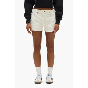 Cut Off Shorts Crackle Print