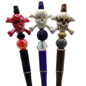 Skeleton Beaded Writing Pen – Spooky Cute Desk Accessory