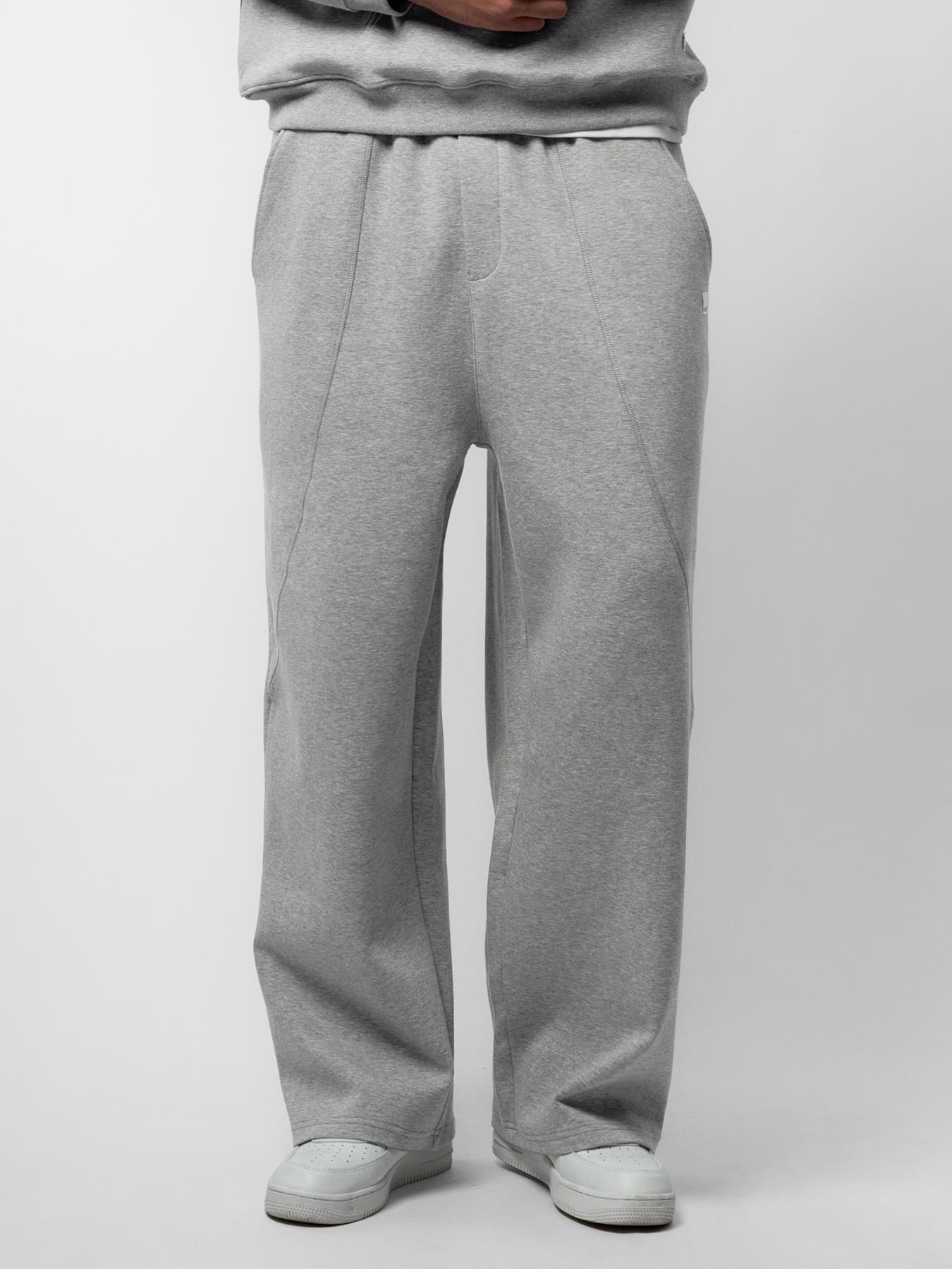 Fioboc Men‘s CozySpacer Fall Drawstring Wide Leg Pants Curved Design