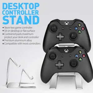 Controller holder - 2 tier universal aluminum Display stand accessories PC gaming desk Decor Stuff Gamer Gifts for Xbox series X S, Elite 2, PS5, PS4, PS3 Switch pro and almost All Controller