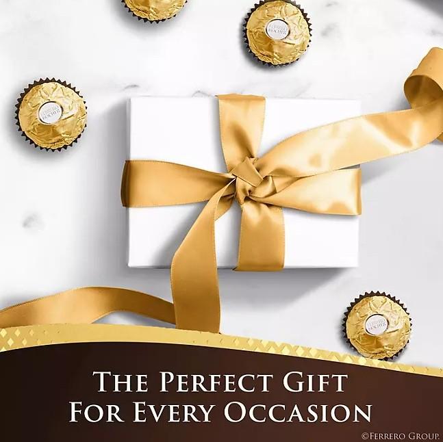 Ferrero Rocher Premium Milk Chocolate Hazelnut 48 ct - Delicious Combo of Hazelnut Milk Chocolate & Crispy Wafers Snack Box Ferrero Rocher Premium Milk Chocolate Hazelnut 48 ct - Delicious Combo of Hazelnut Milk Chocolate & Crispy Wafers Snack Box