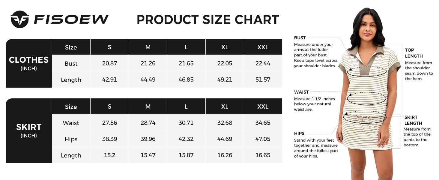 Fisoew Striped 2 Piece Outfits Casual Sweatshirt Skirt Set Long Sleeve Skort Workout Set Matching Lounge Sets Women's Matching Sets Women #Springtok #TikTokShopHolidayHaul #TikTokShopJumpstartSale Fabrics Elastic two piece set Elegance Shorts