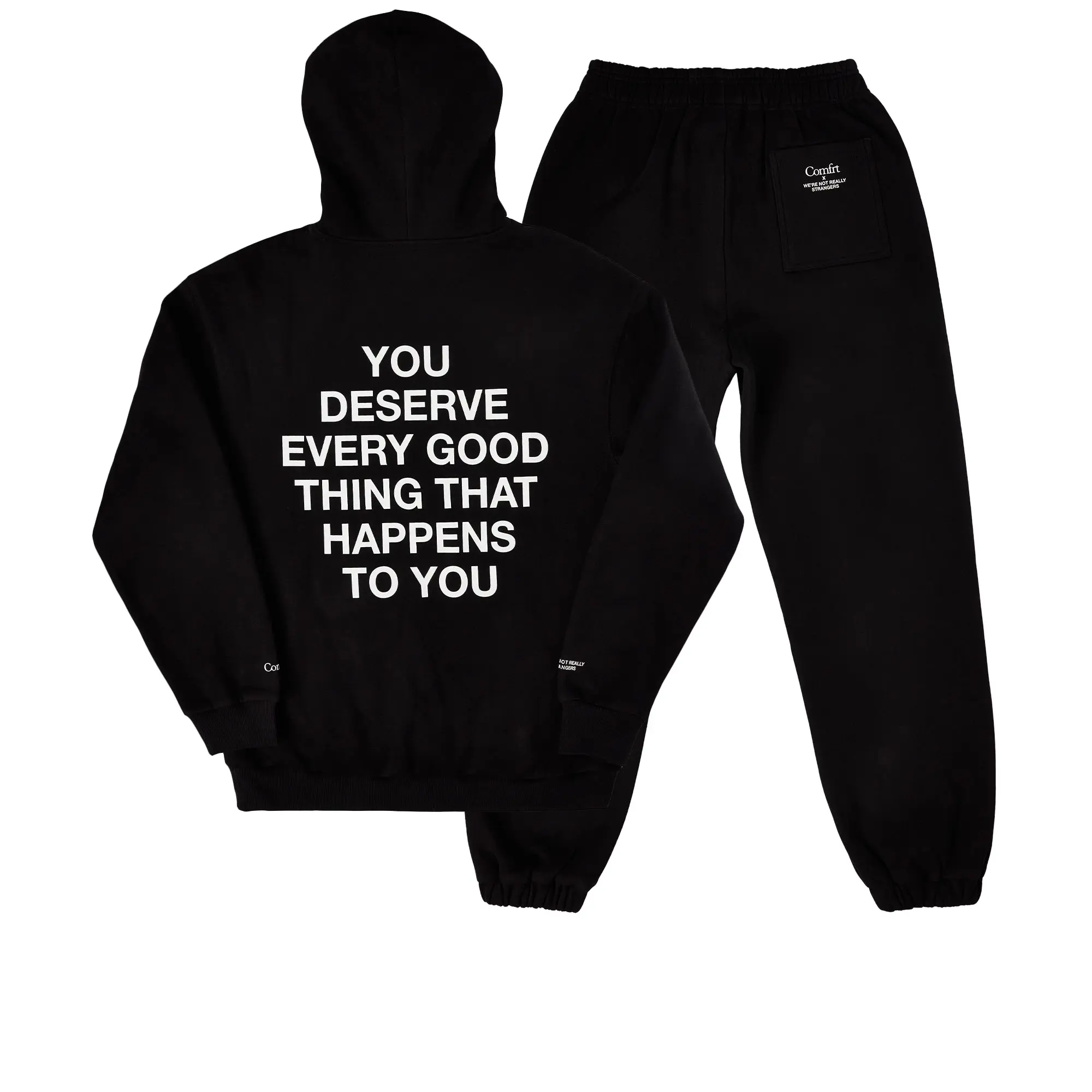 Comfrt x WNRS Good Things Sweat Set - Black