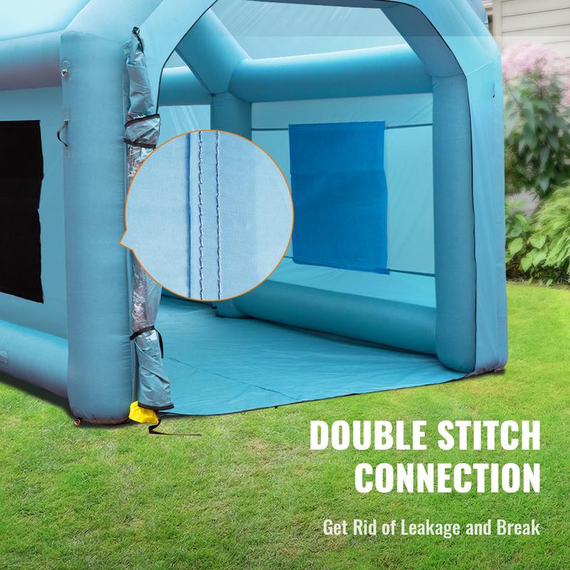 VEVOR Inflatable Paint Booth, TikTokShopBlackFriday, 20x10x8ft Inflatable Spray Booth, Car Paint Tent Air Filter System for Car Parking Tent Workstation Motorcycle Garage