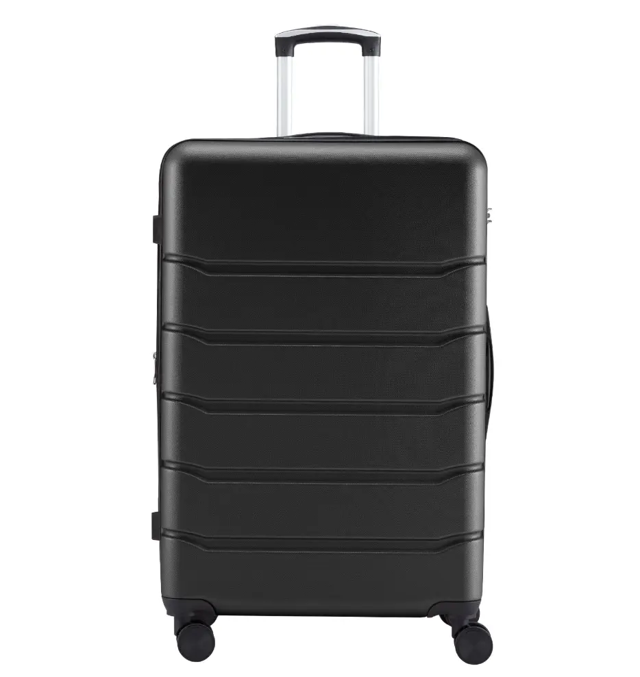 28 Inch Hardside Expandable Luggage with Spinner Wheels, Checked-Large Lightweight Expandable Rolling Luggage with TSA Lock, Black
