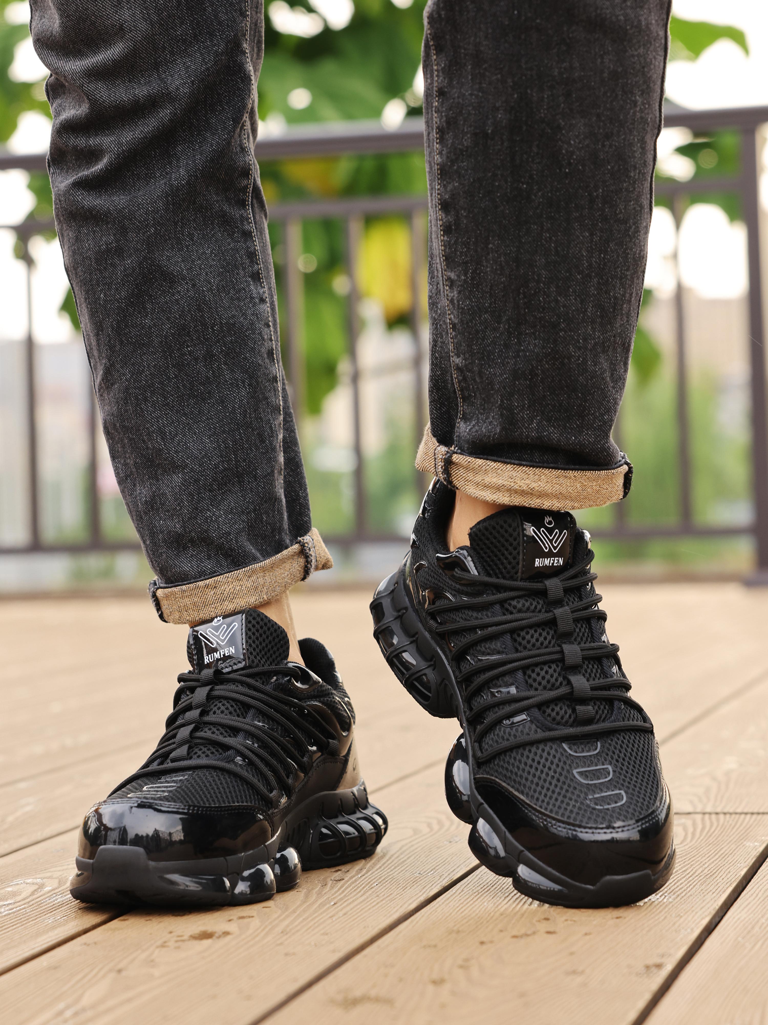 RUMFEN Steel Toe Safety Sneakers for Men & Women Indestructible Lightweight Breathable Work Boots with Composite Toe Closed-Top Footwear