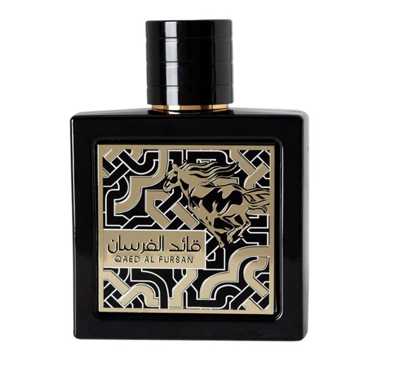Lattafa Perfumes Qaed Al Fursan Perfume By Lattafa  Black 3.4/3.3 Edp Unisex | Citrusy , Fresh , Lemon | Men's First Choice