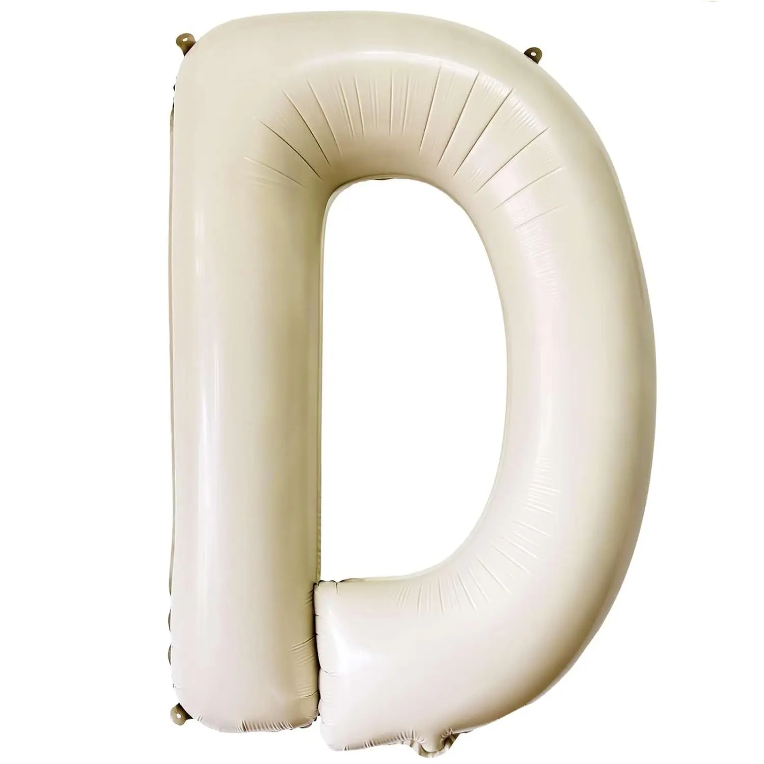 40-Inch Giant White "D" Letter Balloon, Foil Mylar Balloon for Birthdays, Anniversaries & Events