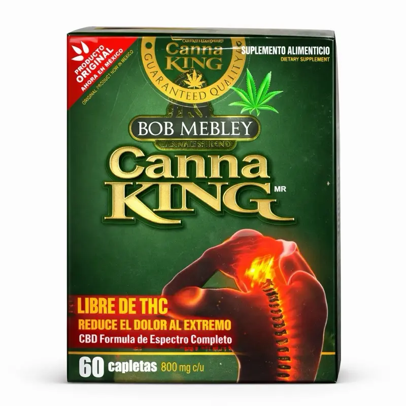 Canna King 60 Caplets 800 mg Wellness & Joint Support Supplement – Full Spectrum Formula