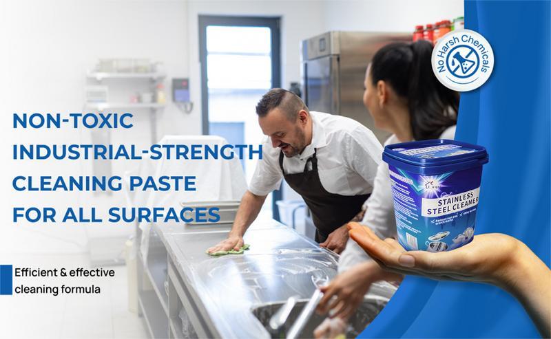 LlAPU stainless steel cleaning paste multi-function rust remover decontamination agent pot bottom black scale remover universal cleaner