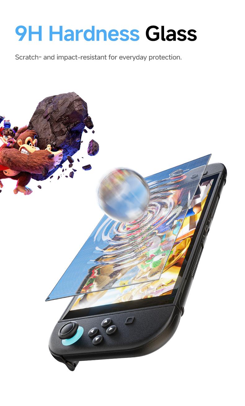 MAGIC JOHN Auto-Alignment OneTouch for Nintendo Switch 2 Screen Protector 7.9'' 2025 Tempered Glass, Accessories, 30 seconds Installation, Bubble Free, Anti-Scratch, Touch Sensitive, Ultra-Clear