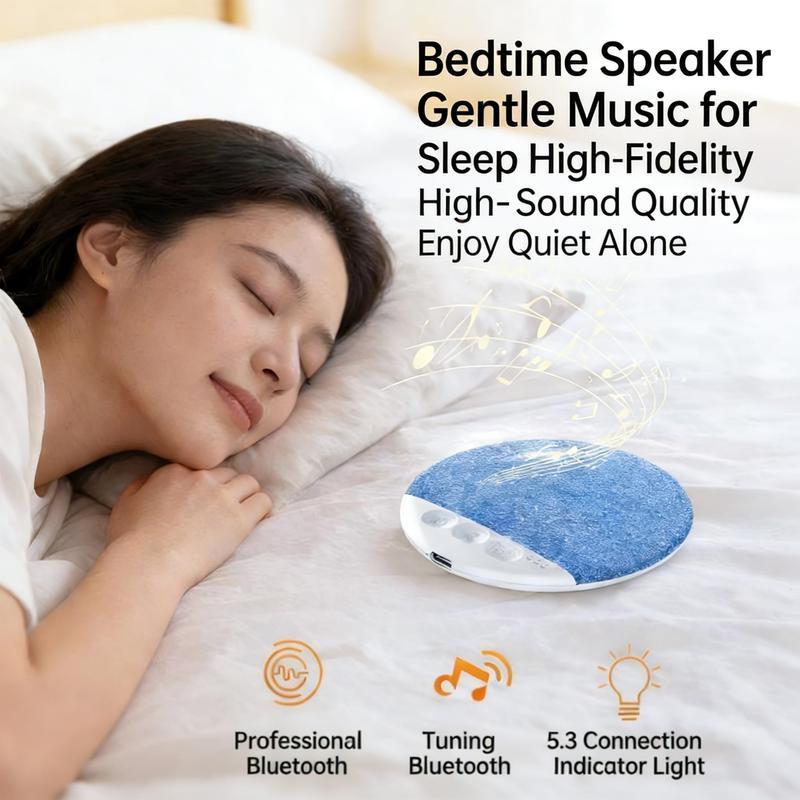 Side Sleeper's Dream: Ditch Painful Earbuds for Our Ultra-Thin Pillow Speaker with Built-In Sleep Sounds. Audio