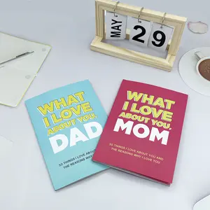Dad and Mom WHATILOVEABOUT YOU Family Diary Wonderful Family Atmosphere Notebooks for Expressing Love and Appreciation