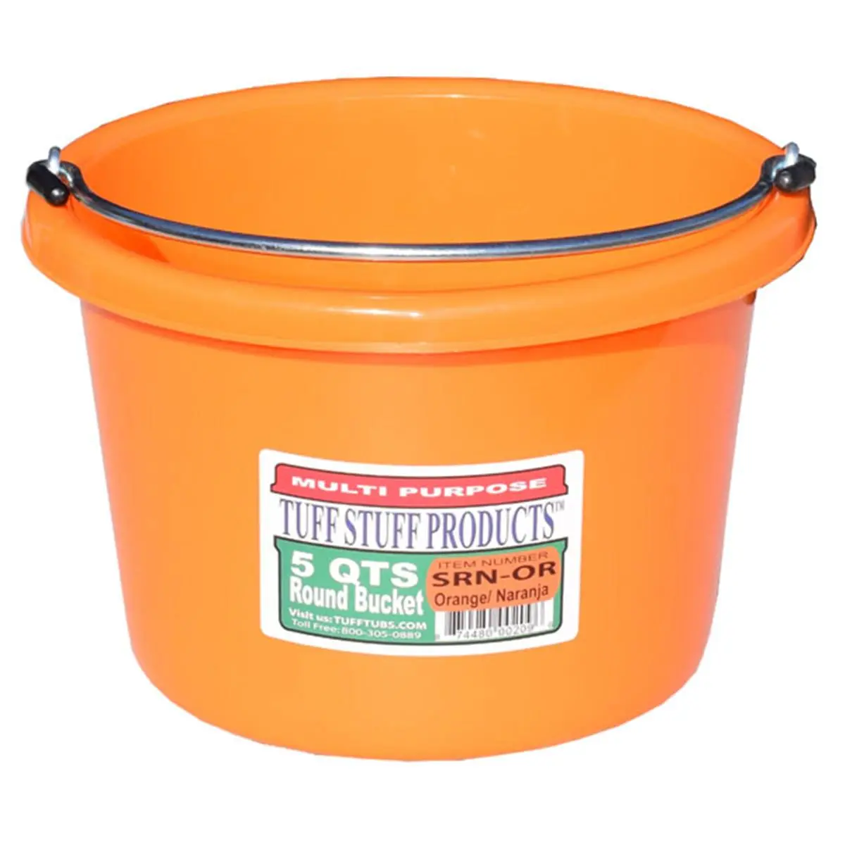 212 MAIN 5 qt, 10x10 in Orange Polyethylene Plastic Round Multi-Use Bucket - Tools & Hardware Specialty Garden Tool