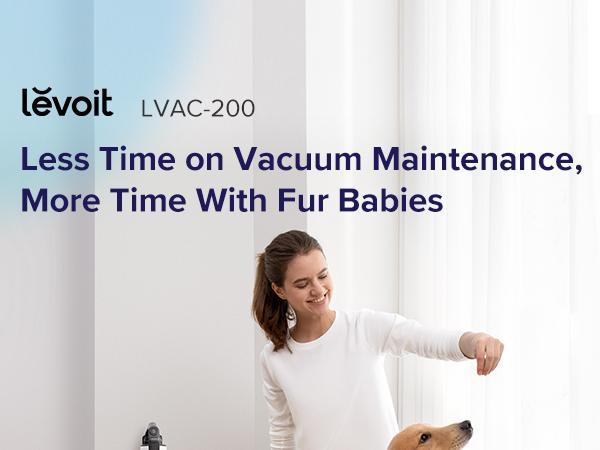 LEVOIT LVAC-200 Cordless Vacuum Cleaner, Stick Vac with Powerful Suction, Up to 50 Minutes, Rechargeable, Carpet, Hard Floor, Pet Hair, Deep Clean