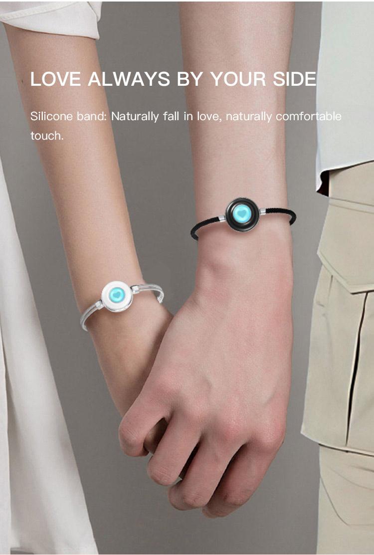 Totwoo Candy Original Long Distance Touch Bracelets Magic Smart Jewelry Functional Love Connect Gift For Boyfriend Girlfriend Family