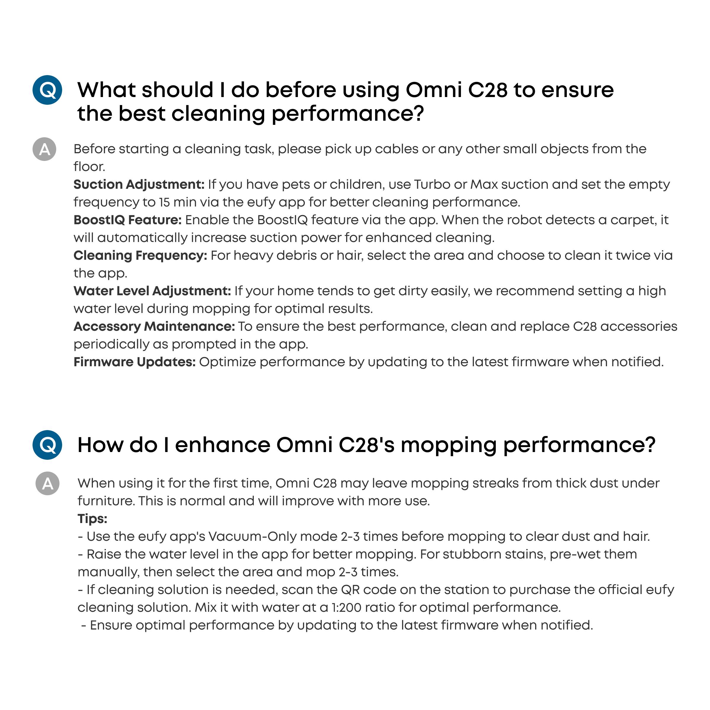 eufy C28 Robot Vacuum and Mop Combo, HydroJet Self-Cleaning Roller Mop, DuoSpiral Detangle Brush, 15,000 Pa Turbo High Suction, 5-in-1 Robot Vacuum and AI Obstacle Avoidance