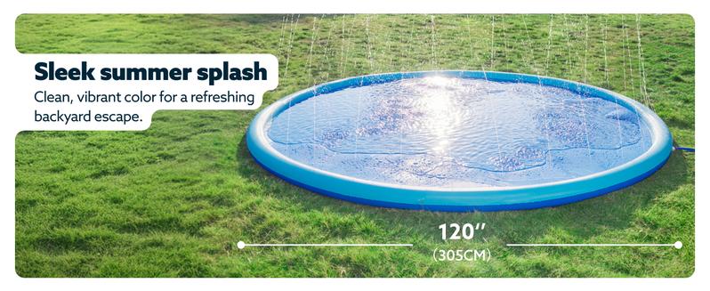 SLOOSH Non-Slip Splash Pad Sprinkler - Outdoor Water Toys Play Mat for Toddlers Kids Dogs, Outside Thickened Sprinkler Pool Party Durable Backyard Fountain for Girls Boys Pets (60in&72in, Blue) TikTokShopSummerTurnup SLOOSH Non-Slip Splash Pad Sprinkler - Outdoor Water Toys Play Mat for Toddlers Kids Dogs, Outside Thickened Sprinkler Pool Party Durable Backyard Fountain for Girls Boys Pets (60in&72in, Blue) TikTokShopSummerTurnup
