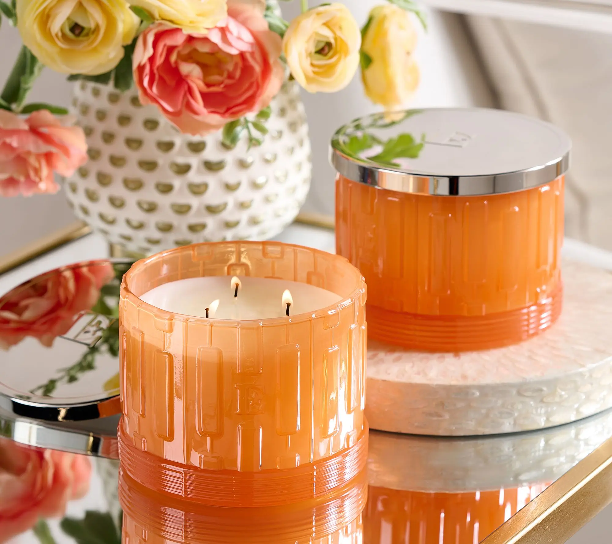 Elton John_by Slatkin + Co. S/2 14oz Mandarine Cypress Candles