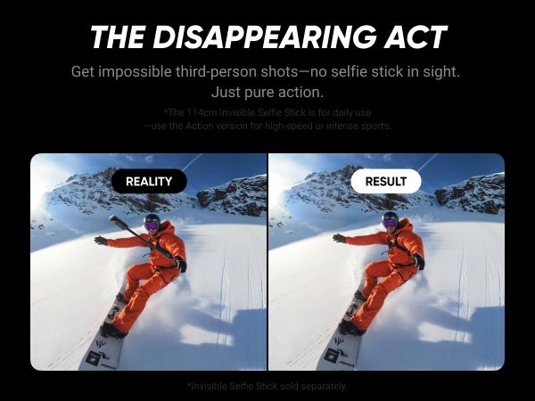 Insta360 X5 - Waterproof 8K 360° Action Camera, Leading Low Light, Invisible Selfie Stick Effect, Rugged and Replaceable Lens, 3-Hour Battery, Built-in Wind Guard, Stabilization, Triple AI Chip Design