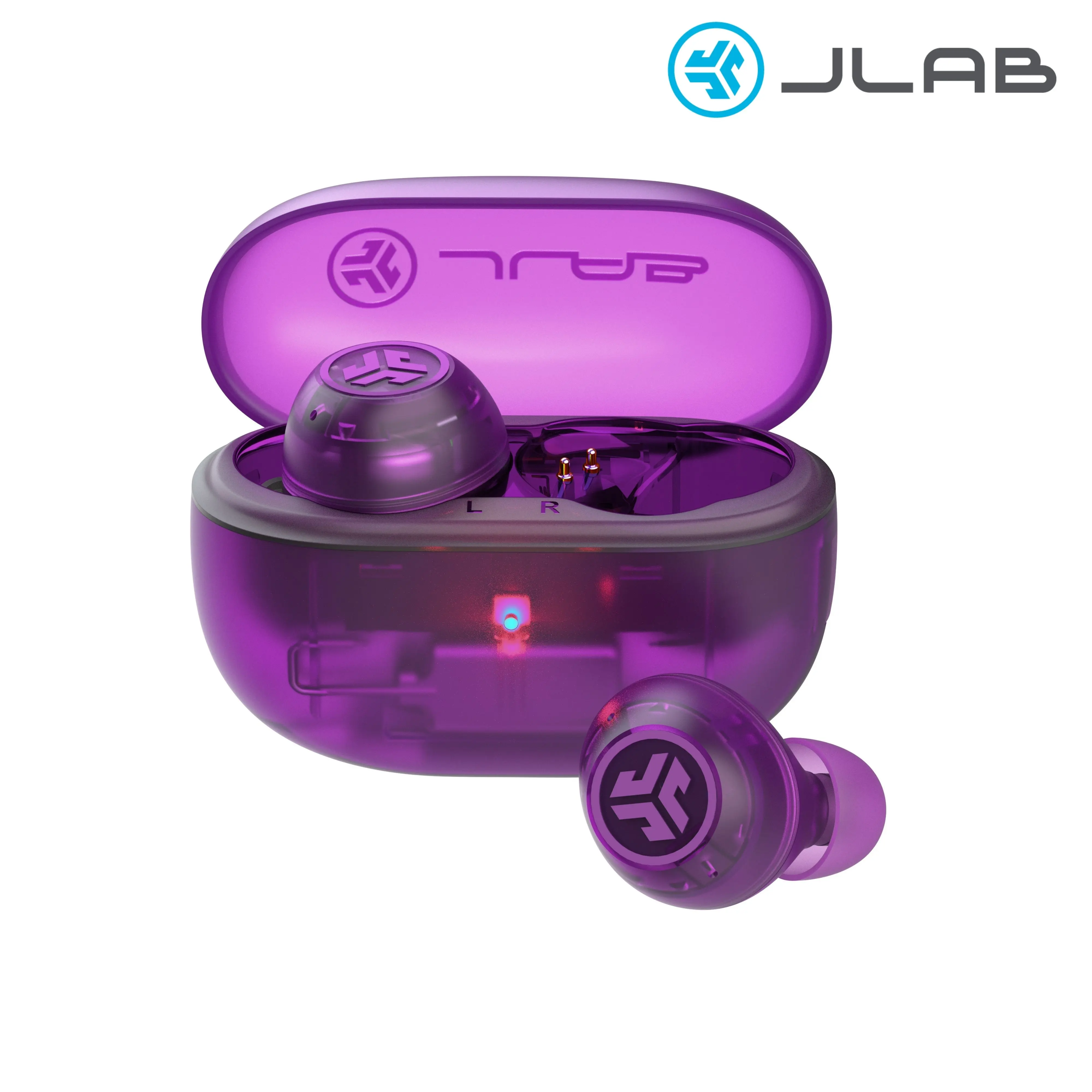 [LIVE Exclusive] JLab GO POP ANC Earbuds, IP55, Bluetooth 5.3, 24+ Hr Playtime, Noise Cancelling, Android/iOS, Customizable Sound, IP55 Sweat & Splashproof, 10mm Driver, 3 Sets Gel Tips Included, Wireless Headset with Mics