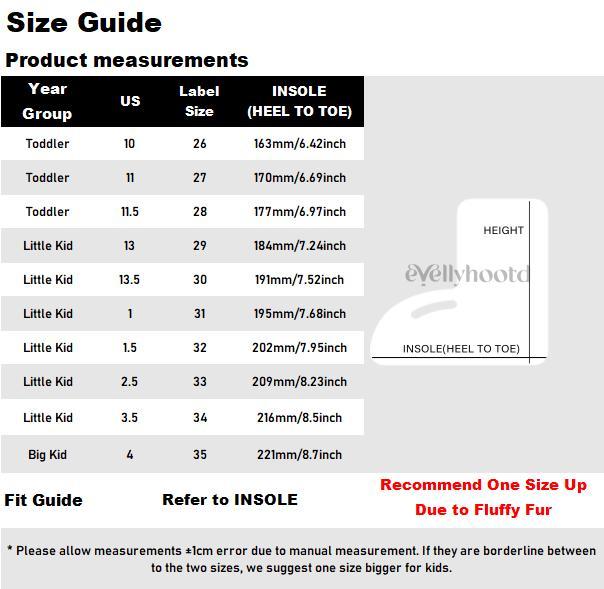 EVELLYHOOTD Kids Juniors Children Winter Warm Snow Boots Classic Mini Ankle Boots Fashion Xmas Gift (Recommend SIZE UP For Wide Feet)