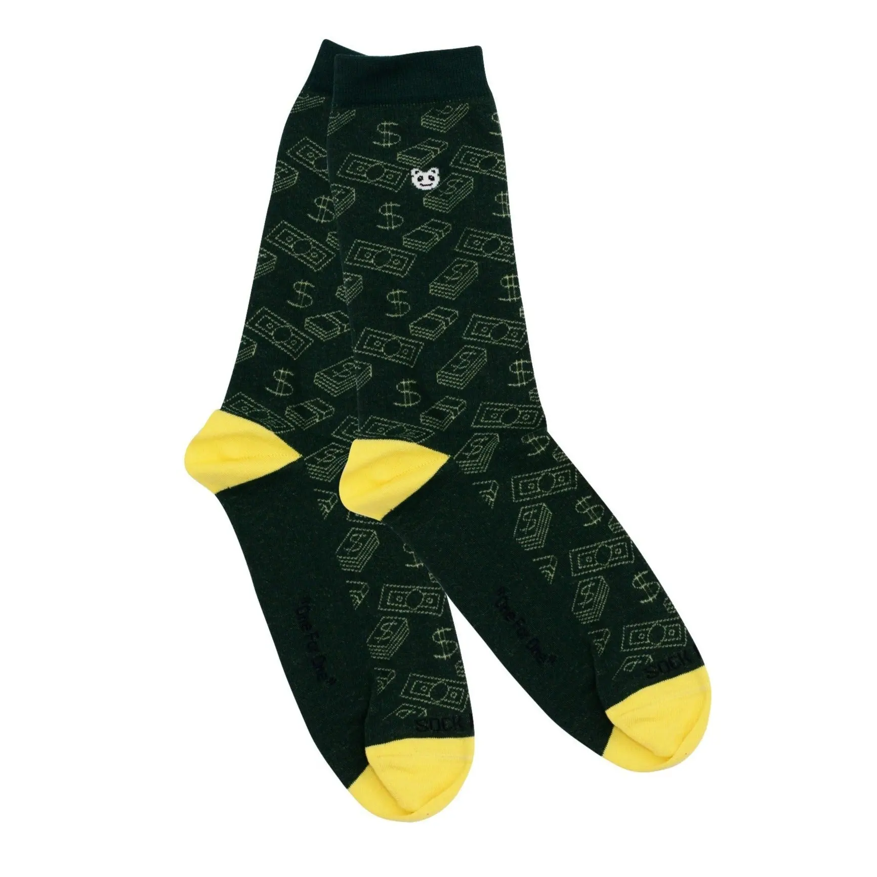 Money Socks from the Sock Panda (Adult Medium - Women's Shoe Sizes 5-10)