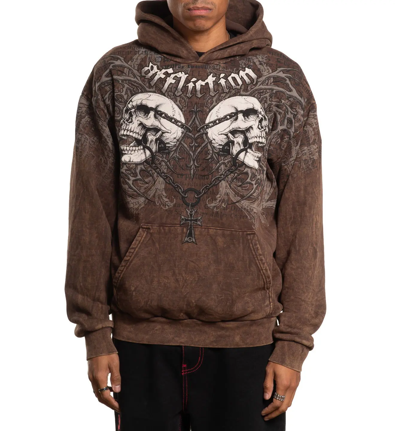 Affliction Men's Pullover Hoodie Collapse