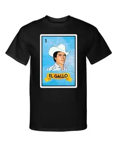 El Gallo Loteria Mexican Bingo Chalino Sanchez Funny Graphic Tee Shirt T-Shirt