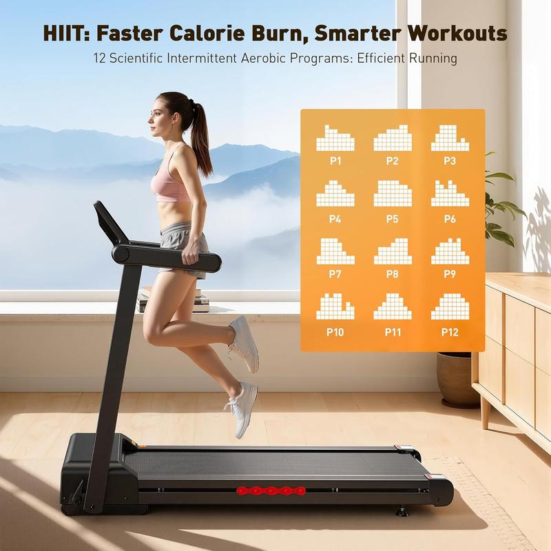 【Premium New Drop】18% Auto Incline Treadmill, 400 LBS Capacity Folding Treadmill with 4.5HP Quiet Motor, 18" Wide Running Belt, 12 HIIT Programs & App Control for Home Gym
