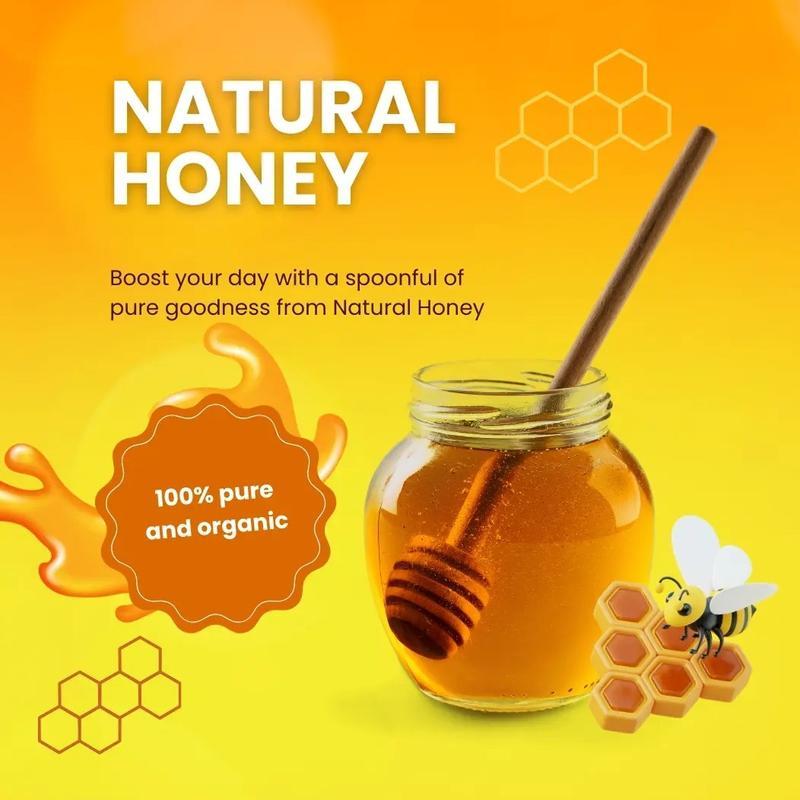 Honey Heals Natural Honey Packs 12 x 20g Sachets Energy Boost Sweet Flavor Pure Organic 100% Natural with Ginger Healthy Sweet Booster