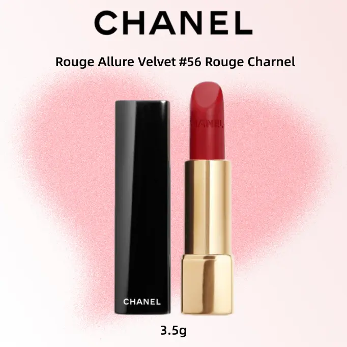 Chanel Rouge Allure Velvet #56 Rouge Charnel 3.5g Luxurious Velvet Finish Lipstick