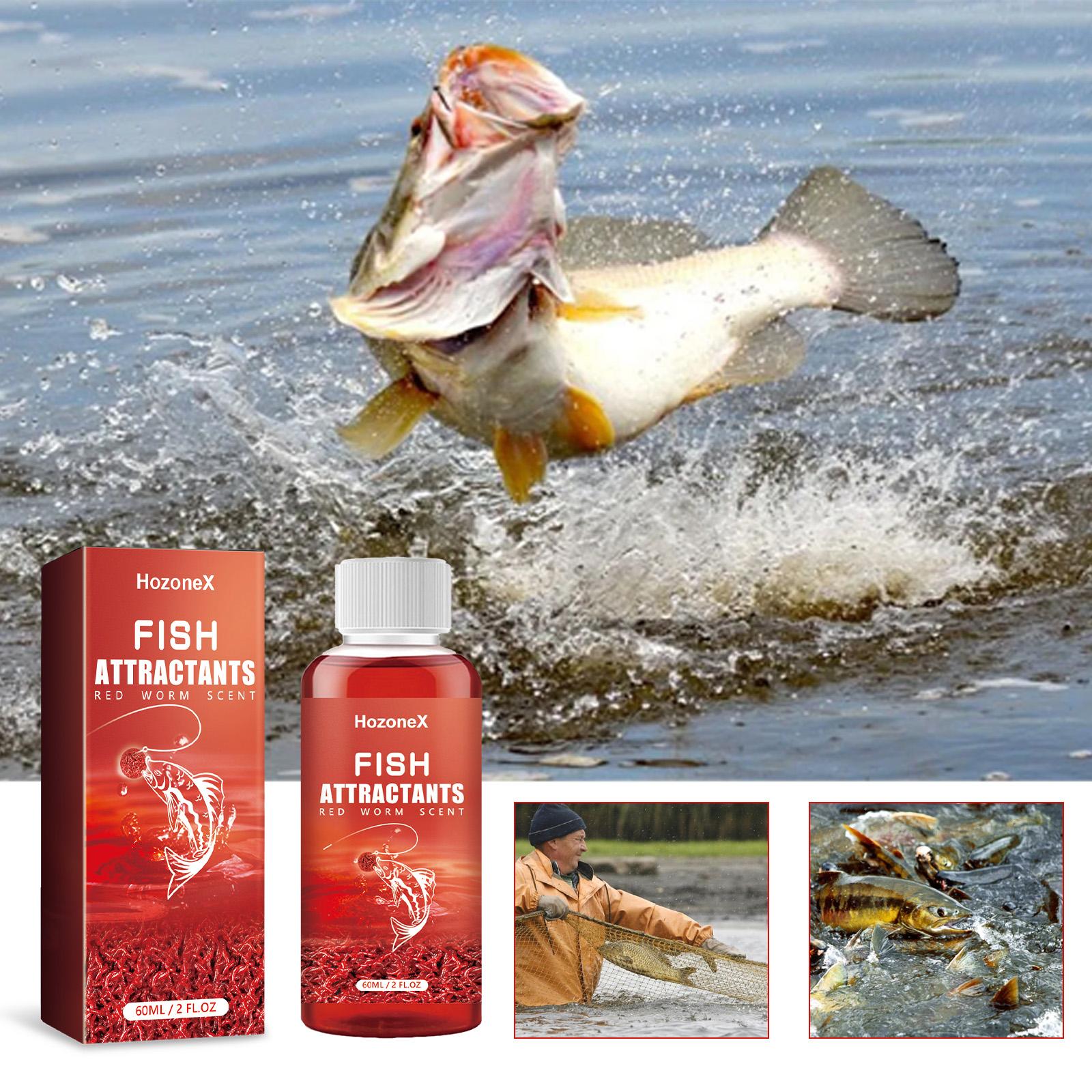 Fish Attractants, Concentrated Fishing Comprehensive Bait Fast Nesting Red Worm Liquid Thick Fishy Bait Opening Agent