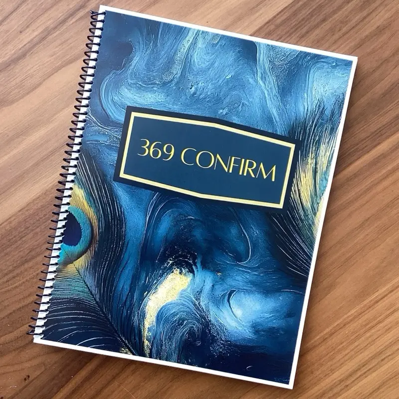 DesigningLifeCo 369 Confirmation Manifesting Journal, Manifest Focus, 369 Journal