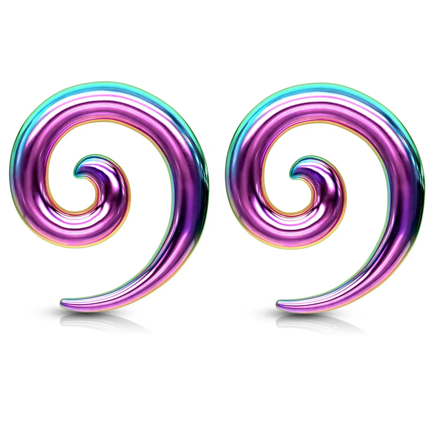Spiral Tapers - Stainless Steel - Pair Spiral Tapers - Stainless Steel - Pair