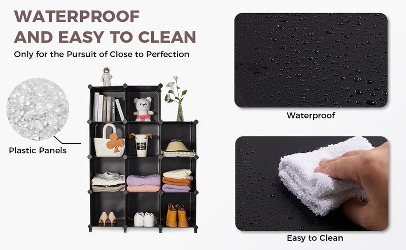 Kitexpert Shoe Storage Boxes(12 Pack), Easy-to-Install Sneaker Container, Stackable Shoe Rack, DIY Shoe Container, Sneaker Head