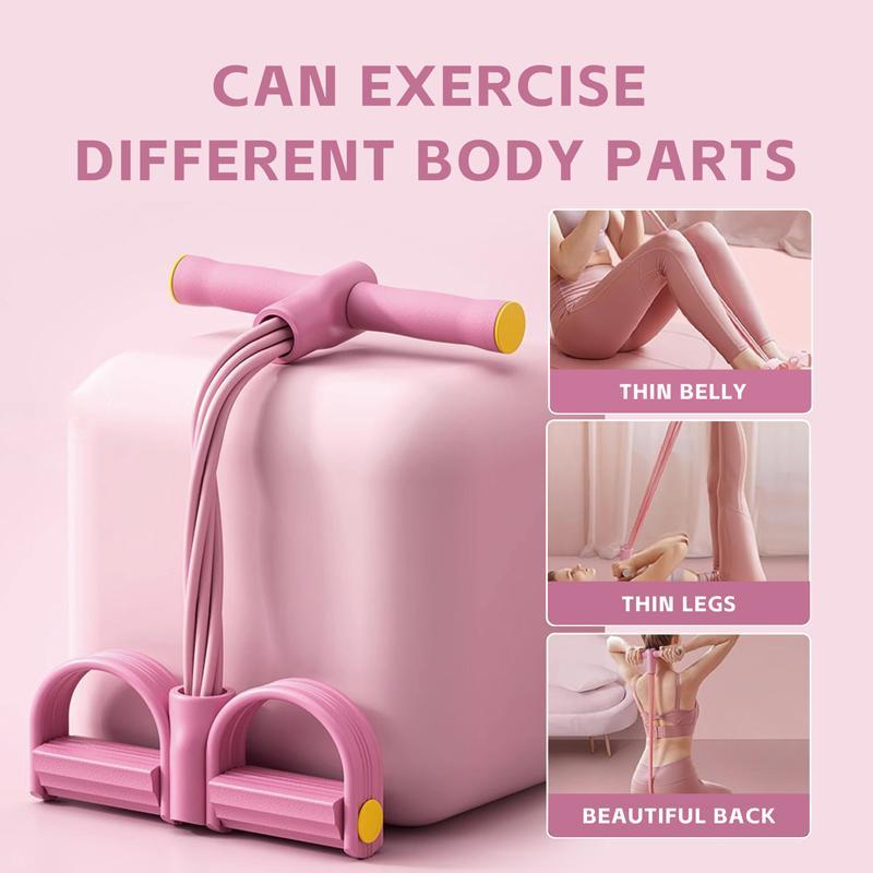 Home Gym Arm & Waist Training Pedal Band – Eco-Friendly Natural Latex Yoga Stretching Band with Adjustable Resistance