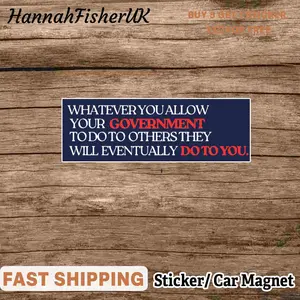 Human Rights Sticker/ Car Magnet, Abolish Ice Sticker, Anti Trump Sticker, MAGA Sticker, Reproductive Justice, Class War, Not Red vs Blue