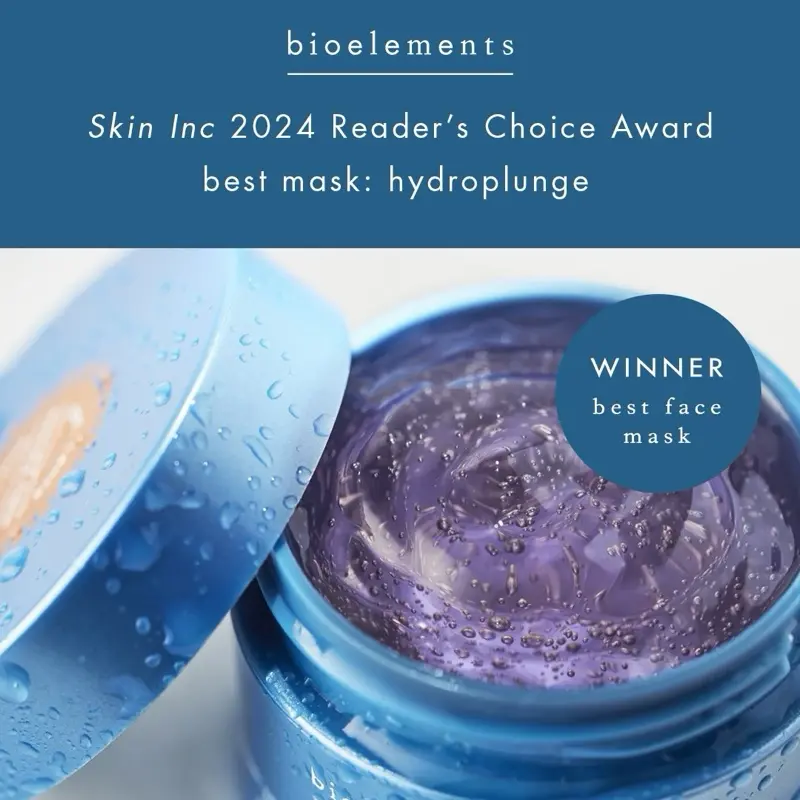 Bioelements Hydroplunge Fragrance-Free Gel Leave-On Recovery Mask - 1.7 oz, Hydrating with Hyaluronic Acid & Sugar, Lightweight for Adult Faces, Necks & Eyes, All Skin Types, Restore, Moisturizing