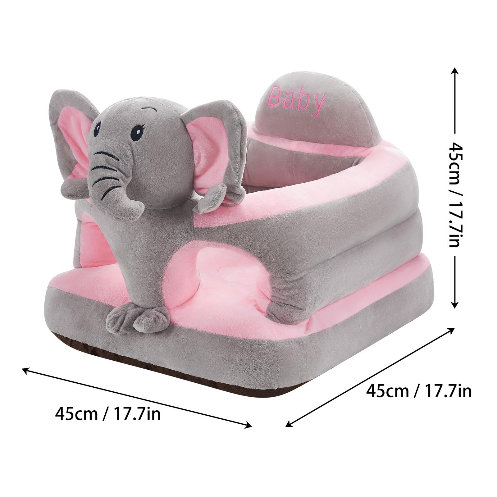 Baby Sitting Chair Cute Elephant Infant Lounger Floor Seat Baby Learning to Sit Chair for 4 Months & Up