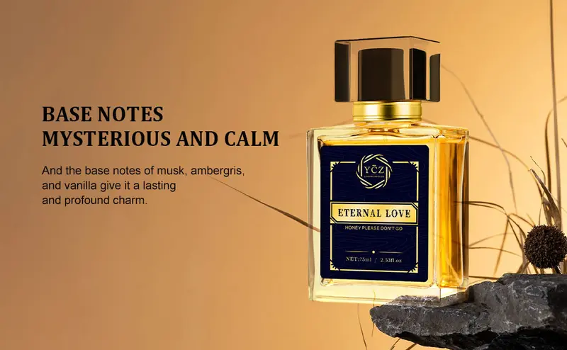 Product Introduction of YCZ Eternal Love Perfume 2.6oz - Luxurious Aromatic Cologne with Musk Ambergris Jasmine Rose Patchouli & Fruity Notes Vanilla Scented Liquid Eau De Parfum Edp Intense Eau De Parfum Eau De Parfum Edp Intense 10