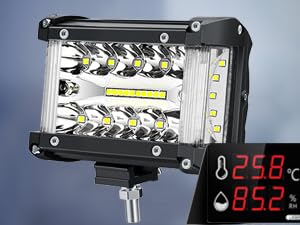 Nilight Side Shooter LED Light Bar 2PCS 4.3 Inch Triple Row Spot Flood Combo Lights Led Work Light with Wiring Harness Kit for Off Road Fog Light Driving Light on Truck SUV ATV UTV Nilight Side Shooter LED Light Bar 2PCS 4.3 Inch Triple Row Spot Flood Combo Lights Led Work Light with Wiring Harness Kit for Off Road Fog Light Driving Light on Truck SUV ATV UTV