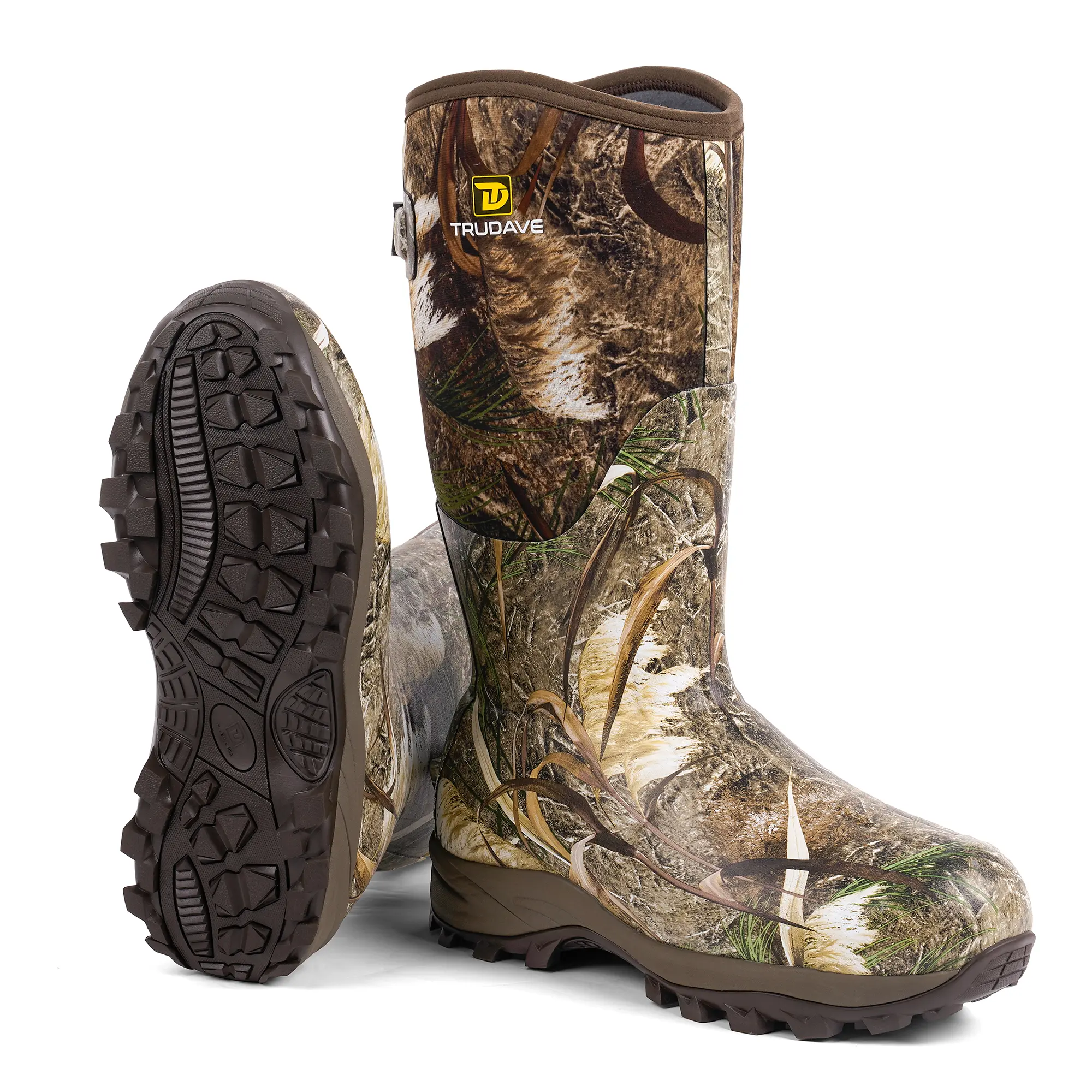 Trudave Men's Waterproof Hunting Boots for Men, 6mm Neoprene Rubber with 800G Insulation, Warm Outdoor Winter Boots Camo Design,back to school,back to school haul