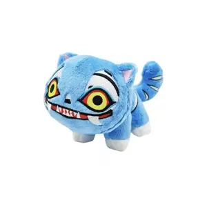 1 Count Anime-Style Blue Tiger Plush – Kawaii K-Pop Fantasy Soft Stuffed Animal, Cute Cuddly Collectible for Fans, Perfect Room & Car Decor Gift for Kids & Adults