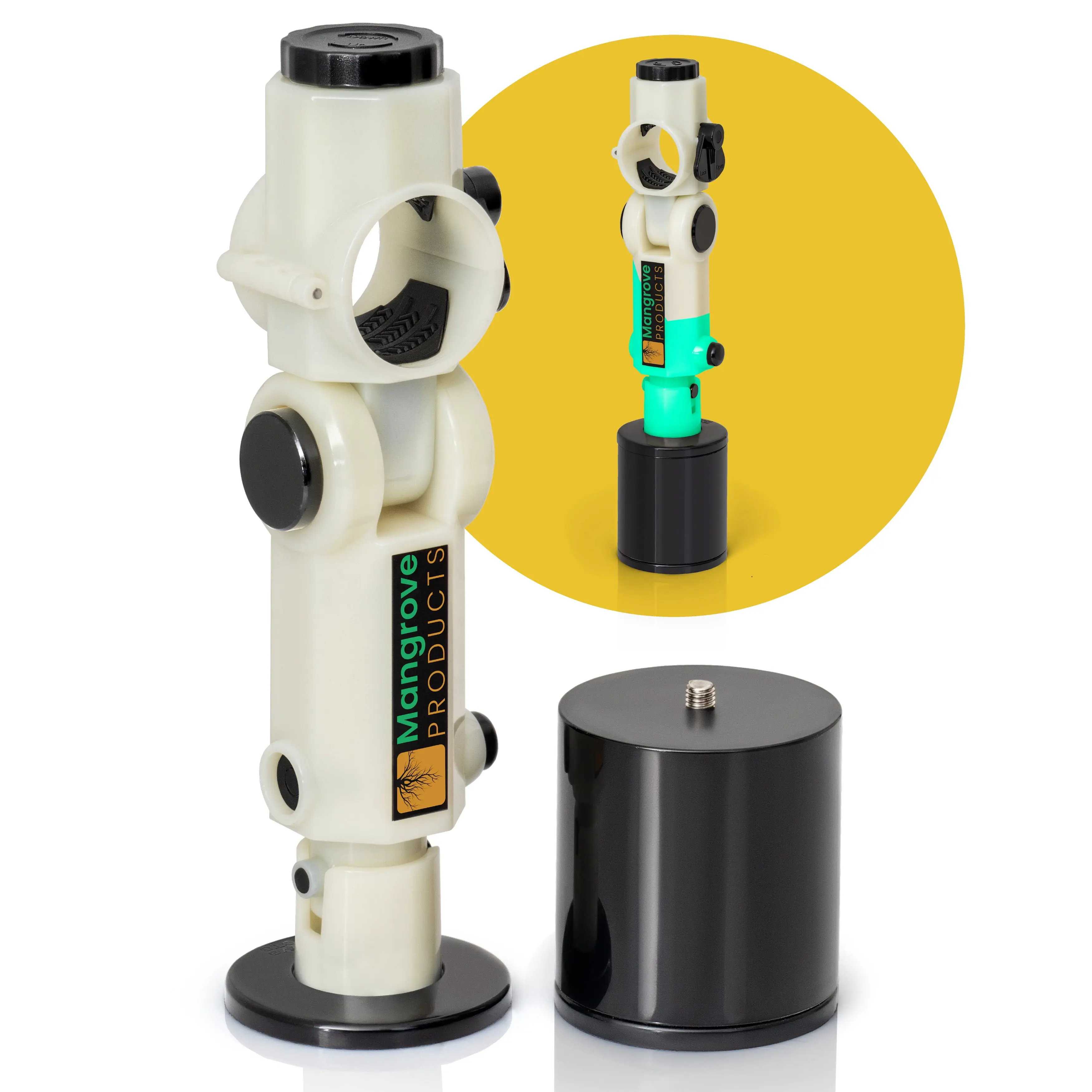 Trolling Motor Stabilizer Gen3 (GLOW IN THE DARK) AND TM-Spacer 3.25 inch for Garmin Force-Kraken and Others