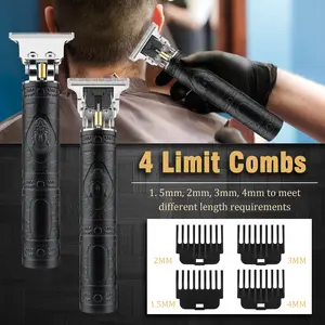 Hair Clipper,USB Charging,Compact Portable,Nano-Grade Alloy Sharp-Angle Cutter Head,Convenient,Hanging Bracket Hollow Design,Easy to Clean,Suit for All Hair Types,New Year & Valentine's Gift Wireless Barber Clippers Cordless Hair Trimmer