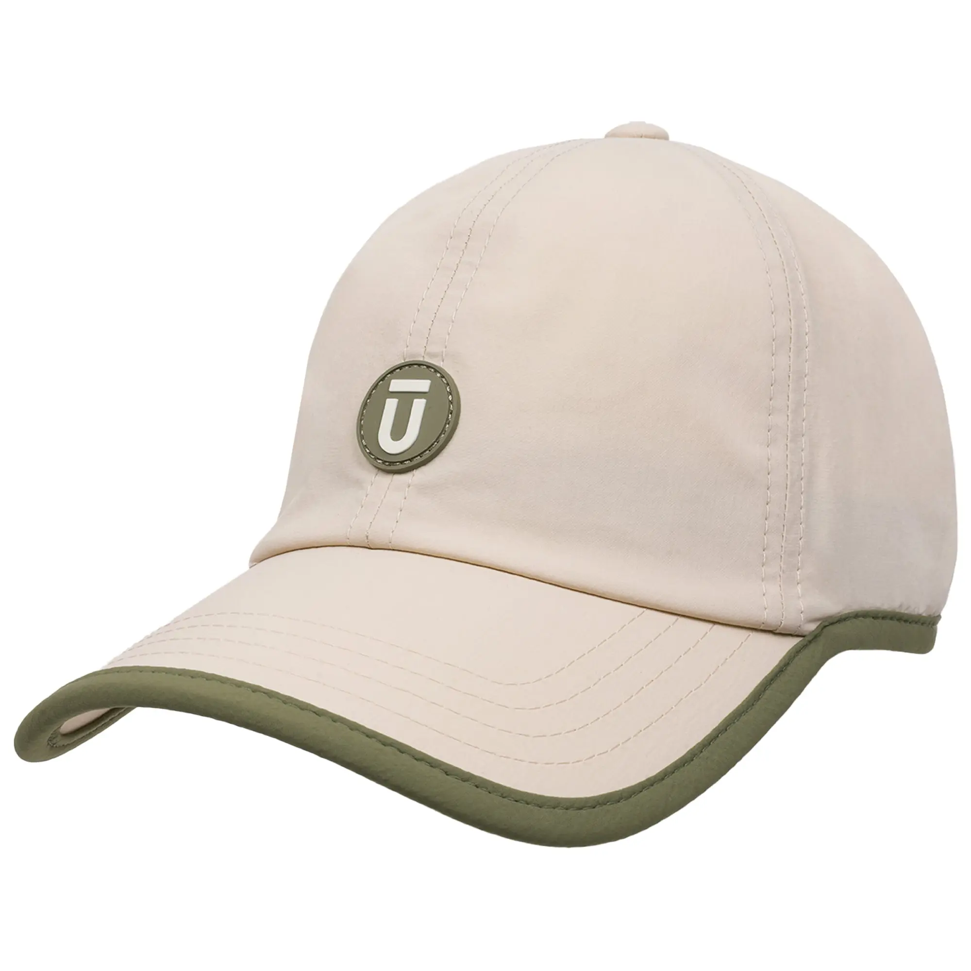 FŪL Contrast Binding Nylon Cap with Rubber Patch and Elastic Bungee hat