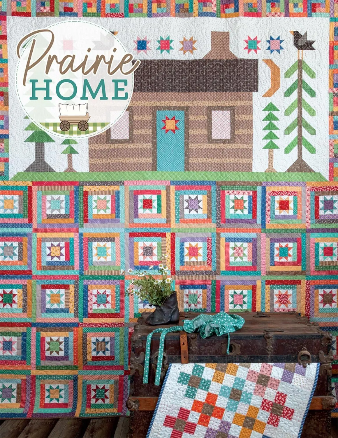 Prairie Home Quilt Book by Lori Holt of Bee in My Bonnet - 30+ Quilts, Runners, Table Toppers, Pillows - All Season, Classic Style, Cozy, Designer, Floral Details Designs Inspired by Pioneer Resilience-Westward Journey, All Season Quilts, Classic Style Qu