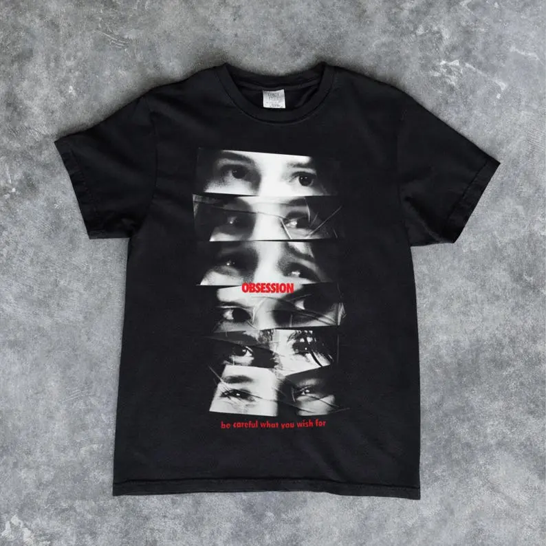Obsession 2026 Horror Movie Printed Sports Top - Psychological Thriller Halloween Outfits, Football Game Casual Tee, Scary Aesthetic 1-Piece Shirt